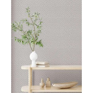 Rasch|Tapete Chenille grün khaki|Textilimitation 2