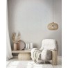 Marburg|Modern faux plain metallic wallpaper in white|Minimalist