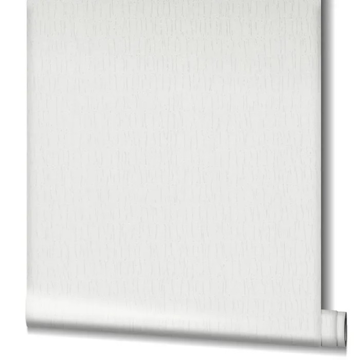 Papel pintado moderno falso liso metalizado blanco - Marburg Kumano 34501