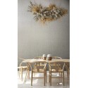Marburg|Modern faux plain metallic wallpaper in greige|Minimalist