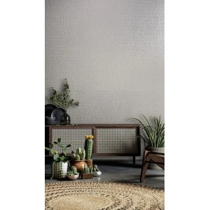 Marburg|Papel pintado falso liso beige tostado metalizado|Contemporáneo 2