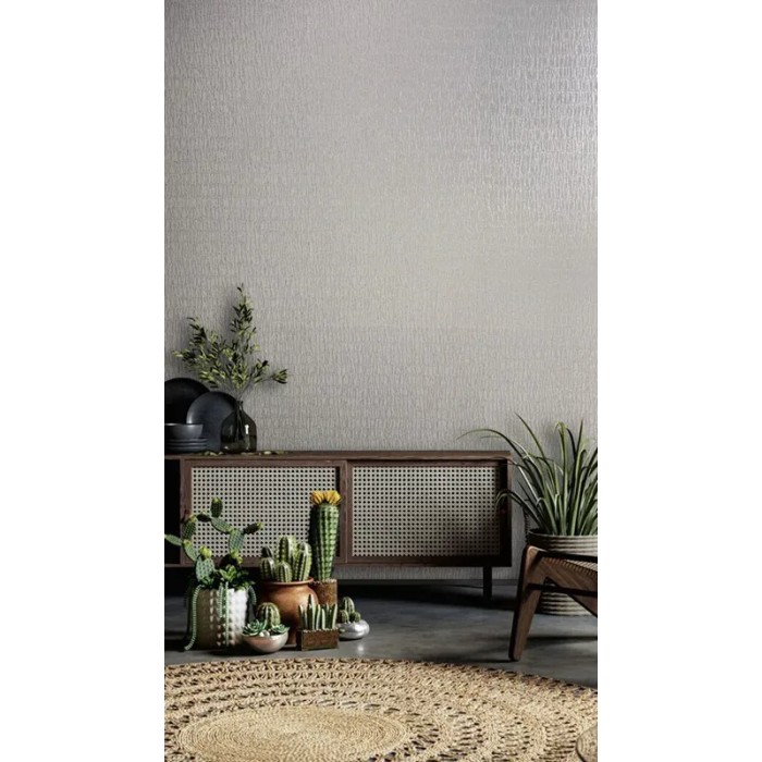 Marburg|Modern plain metallic wallpaper in grey|Minimalist
