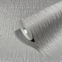 Marburg|Papier Peint faux uni gris argenté métallisé|Papier Peint