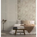 Marburg|Papier Peint floral beige à grandes feuilles 3D|Moderne