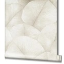 Marburg|Papier Peint floral beige à grandes feuilles 3D|Moderne