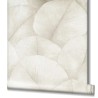 Marburg|Papier Peint floral beige à grandes feuilles 3D|Moderne