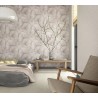 Marburg|Papier peint japandi grandes feuilles rose|Romantique