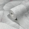 Marburg|Oriental wallpaper with large bluish-grey leaves|Oriental