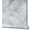 Marburg|Oriental wallpaper with large bluish-grey leaves|Oriental