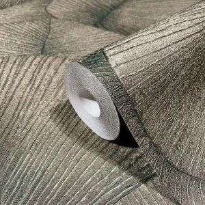 Marburg|Japandi wallpaper with large leaves in pink|Romantic