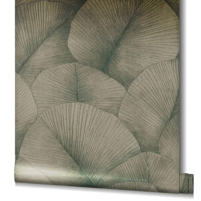 Marburg|Papier peint oriental grandes feuilles doré|Moderne