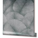 Marburg|Wallpaper silver floral large leaf 3D|Modern
