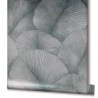 Marburg|Papier Peint floral argenté grandes feuilles 3D|Moderne
