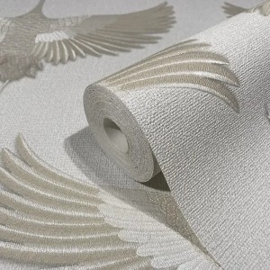 Grandeco|Papier peint moderne formes coquillages marins beige et crème|Contemporain