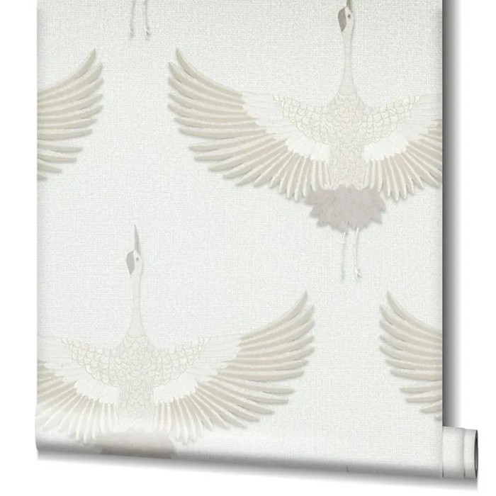 Marburg|Wallpaper beige contemporary cranes|Contemporary
