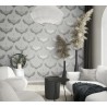 Marburg|Contemporary crane wallpaper in grey|Contemporary