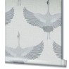 Marburg|Contemporary crane wallpaper in grey|Contemporary