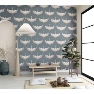 Marburg|Modern champagne beige wallpaper with abstract waves|Oriental 2
