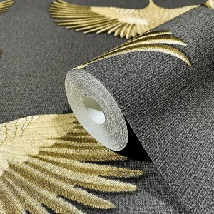Marburg|Modern champagne beige wallpaper with abstract waves|Oriental