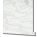 Marburg|Papel pintado abstracto forma de ondas blanco|Contemporáneo