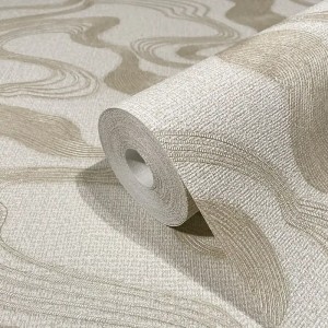 Casadeco|Modern timeless wallpaper with green embossed bamboo fiber|Oriental
