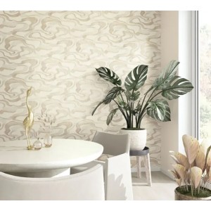 Casadeco|Modern timeless wallpaper with green embossed bamboo fiber|Oriental 2