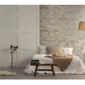 Marburg|Papier peint moderne beige champagne vagues abstraites|Oriental
