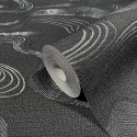 Marburg|Oriental wallpaper in black and silver|Contemporary