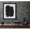 Marburg|Papier peint oriental noir argent|Contemporain