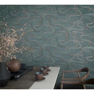 Casamance|Wallpaper mosaic geometric wood imitation|Modern 2
