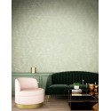 Marburg|Papier Peint feuilles de bambou vert et beige|Papier Peint