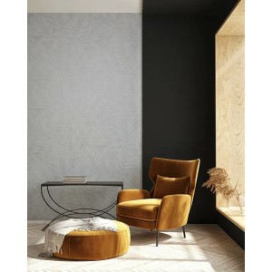 Casadeco|Japanese style floral wallpaper with bluish gray magnolias|Floral 2