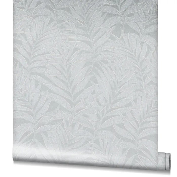 Marburg|Wallpaper gray and white bamboo leaves|Modern