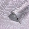 Marburg|Wallpaper bamboo leaves gray and purple|Wallpaper
