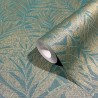 Marburg|Papier Peint feuilles de bambou dorées et vertes|Papier Peint