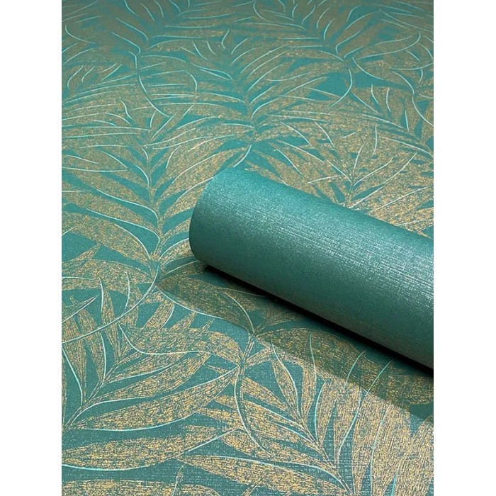 Marburg|Papel pintado hojas bambú dorado y verde|Papel Pintado