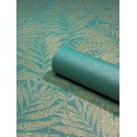 Marburg|Papel pintado hojas bambú dorado y verde|Papel Pintado