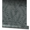Marburg|Papier Peint feuilles de bambou noir et argent|Moderne