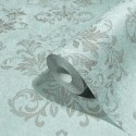 Marburg|Damask wallpaper in grey and green|Damask