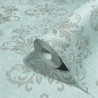 Marburg|Damask wallpaper in grey and green|Damask