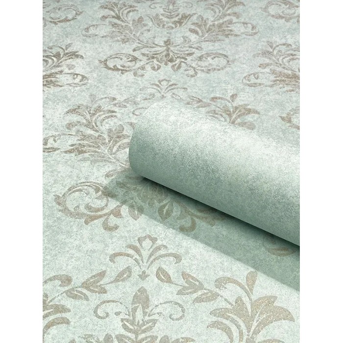 Marburg|Papel pintado damasco gris verde|Damasco