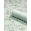 Marburg|Damask wallpaper in grey and green|Damask