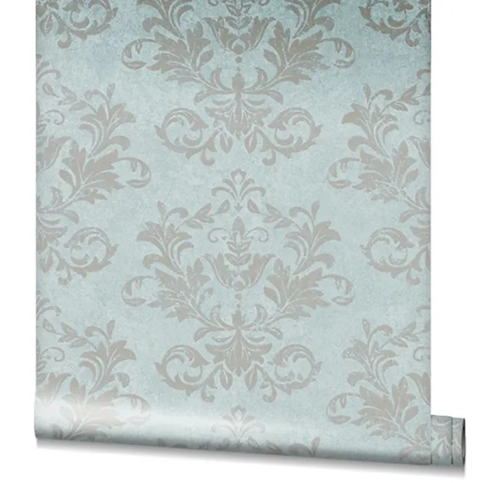 Marburg|Damask wallpaper in grey and green|Damask
