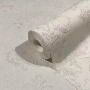 Marburg|Damask wallpaper in pink and grey|Damask