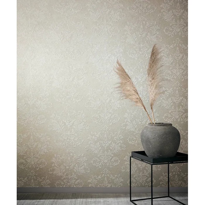 Marburg|Tapete Damast Beige Ornamente|Damast