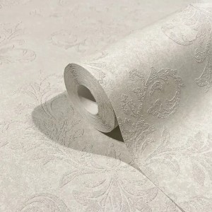 Versace|Wallpaper Versace floral ornamental cream, gold and black|Damask
