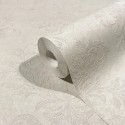 Marburg|Damask wallpaper in grey baroque style|Damask
