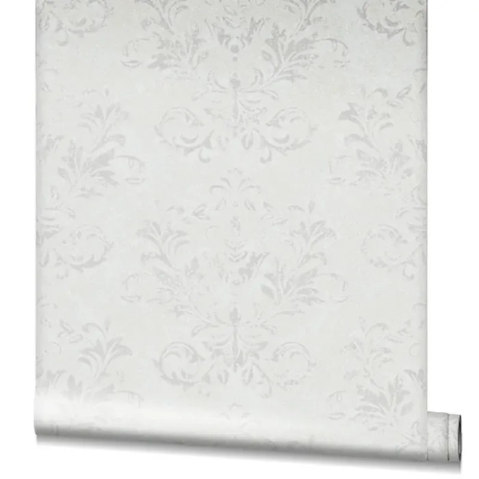 Marburg|Papier peint damas gris baroque|Damas