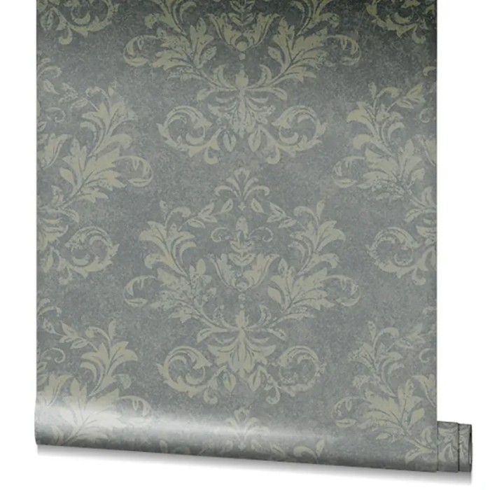 Marburg|Papel pintado damasco ornamental gris|Damasco