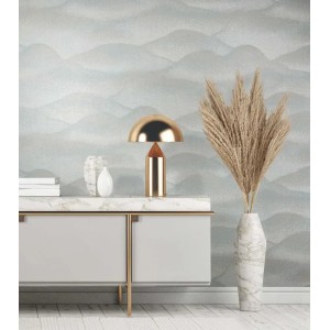 Marburg|Modern wallpaper with a silver metallic texture|Contemporary